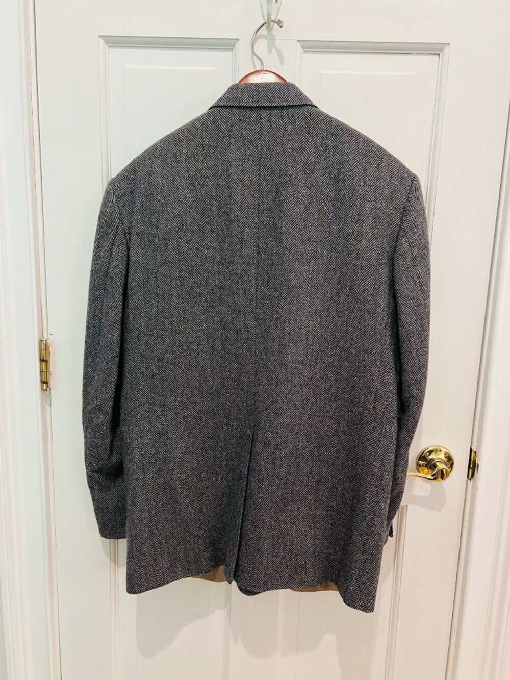 Vintage USA MADE 42R  100% Wool Heavyweight Tweed Blazer Sport Coat - Picture 10 of 16